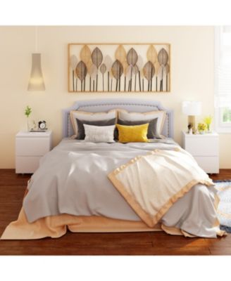 2-Drawer Nightstand, Bedside Table,Bedroom Dresser Chest