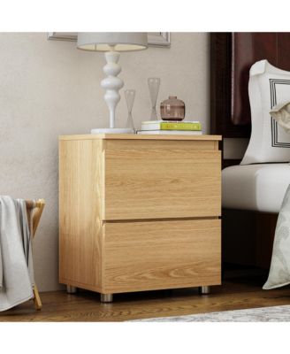 2-Drawer Nightstand, Bedside Table,Bedroom Dresser Chest