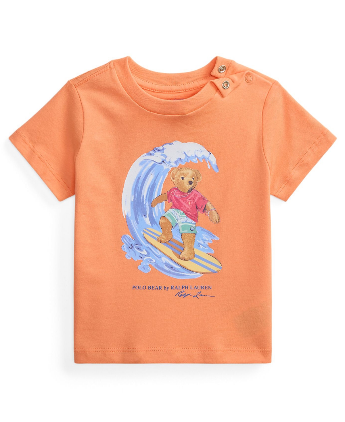 Polo Ralph Lauren Baby Boys' Polo Bear Short-Sleeve T-Shirt - Poppy