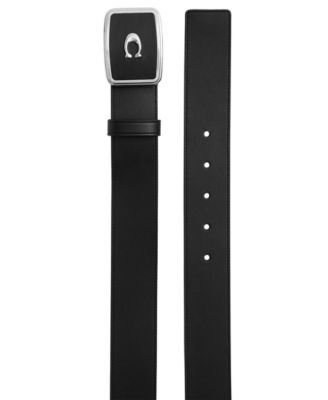 Men's Silver-Tone Buckle Belt