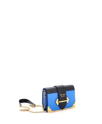 Small Cahier Chain Crossbody Bag City Calf and Saffiano