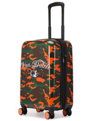 Camo Small Expandable Hardside Carry-On Spinner Suitcase