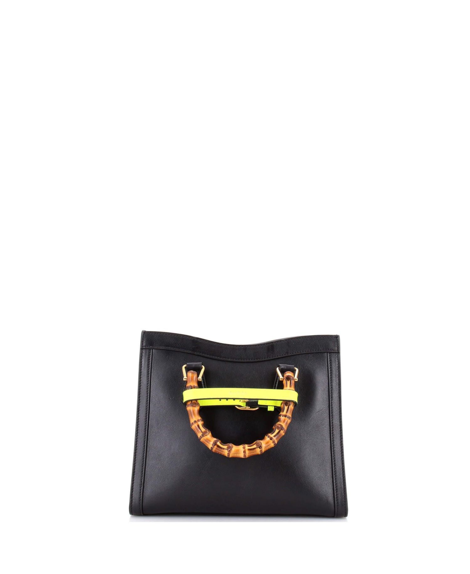 Small Diana NM Bamboo Handle Tote Leather