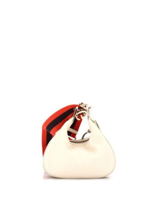 Small Attache Shoulder Bag Leather