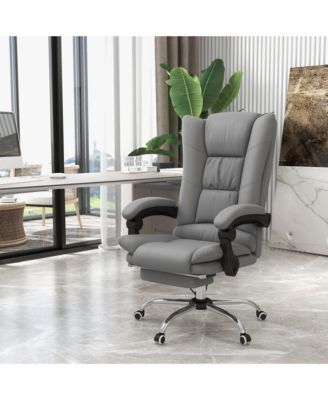 Vibration Massage Office Chair with Heat and Footrest