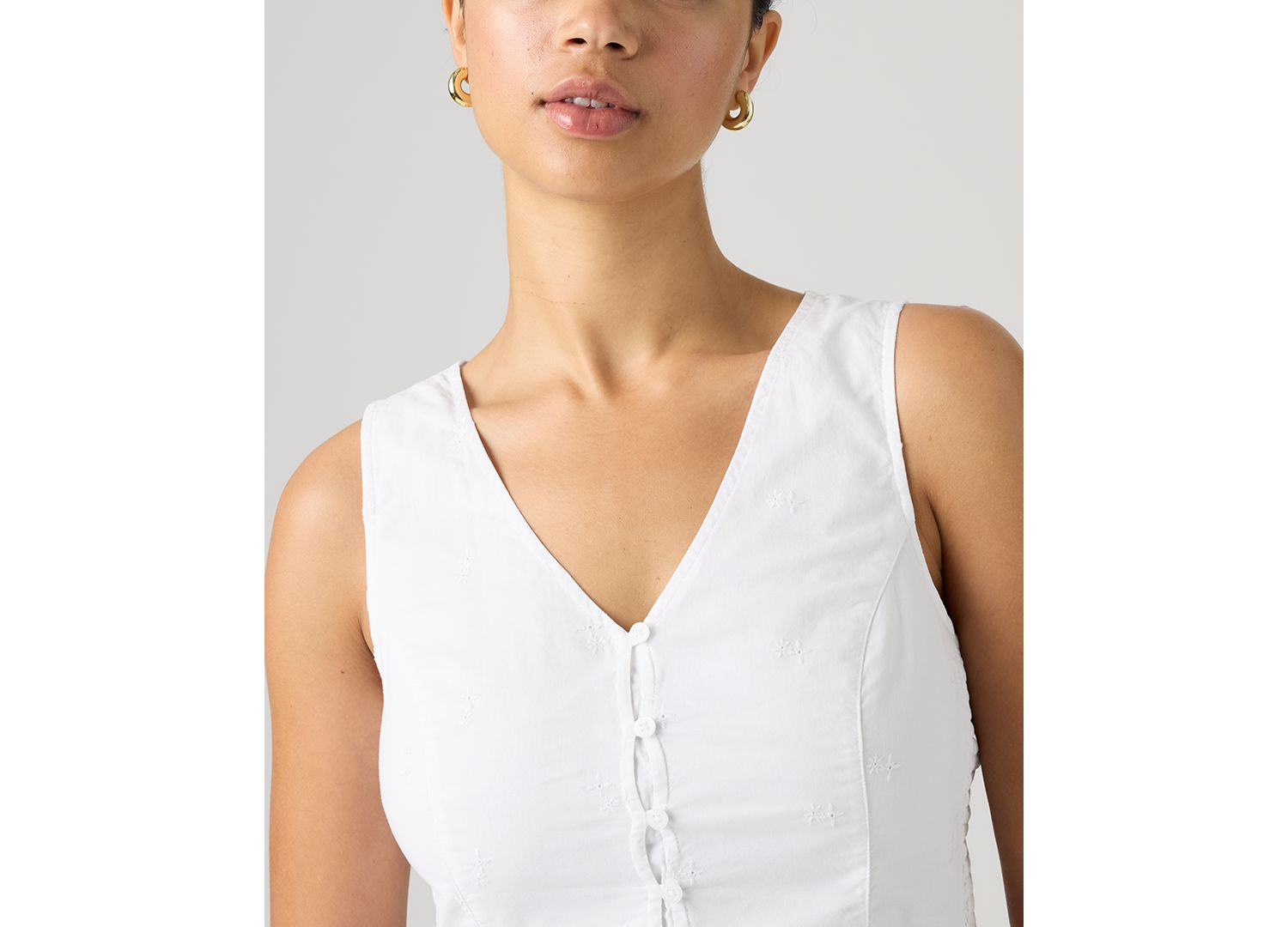 Plus Size Teagan V-Neck Sleeveless Blouse