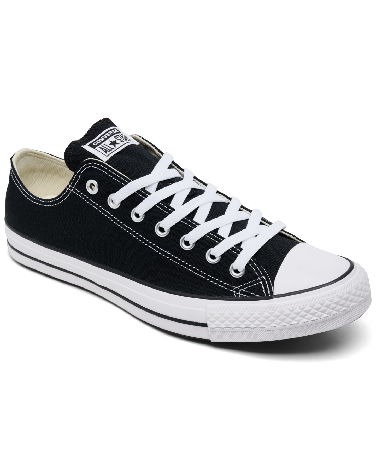 Мужские кроссовки Converse Chuck Taylor Low Top, цвет: Чёрный / Белый — фото 1