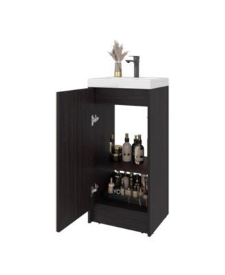 Homer Floor Bathroom 32" H, One Door and Two Interior Shelve