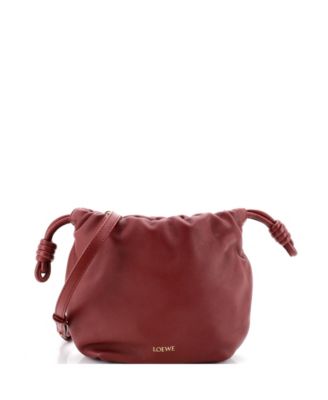 Mini Flamenco Knot Chain Purse Bag Leather