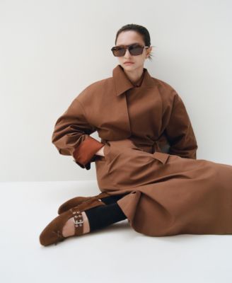 Women's Buckle Suede Ballerina