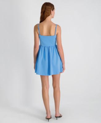 Women's Sweetheart Neck Mini Dress