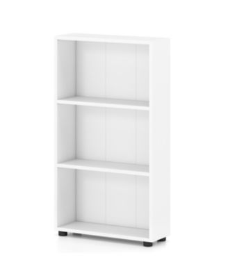 42 Inch 3 Tier Book Shelf with Anti Tip Kit Storage Organizer