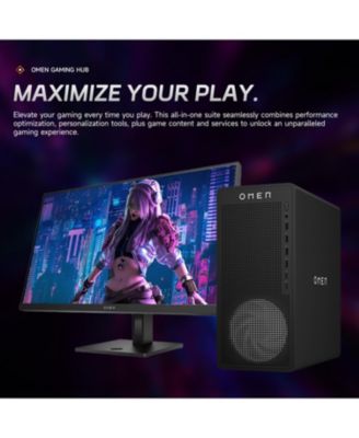 Omen 16L Tower Desktop AMD Ryzen 7 32GB RAM NVIDIA GeForce RTX 5060 1TB SSD Storage Windows 11 Home