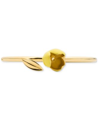 Gold Plated Bloom Bangle Bracelet