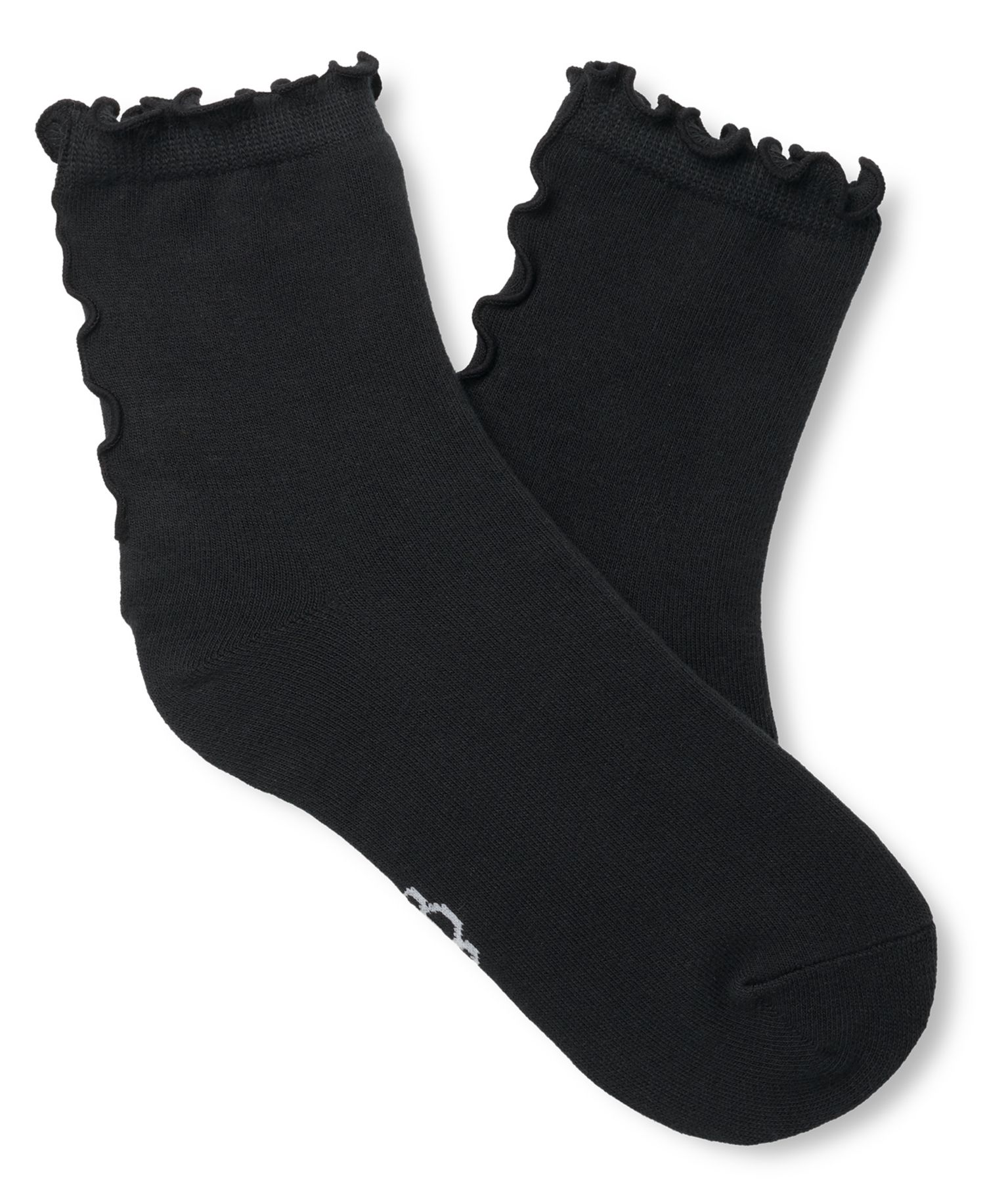 UGG Women's Karsyn Lettuce Edge Quarter Logo Socks