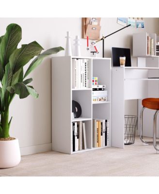 5 Cube Storage Bookshelf Kids Toy Organizer Horizontal Vertical, White