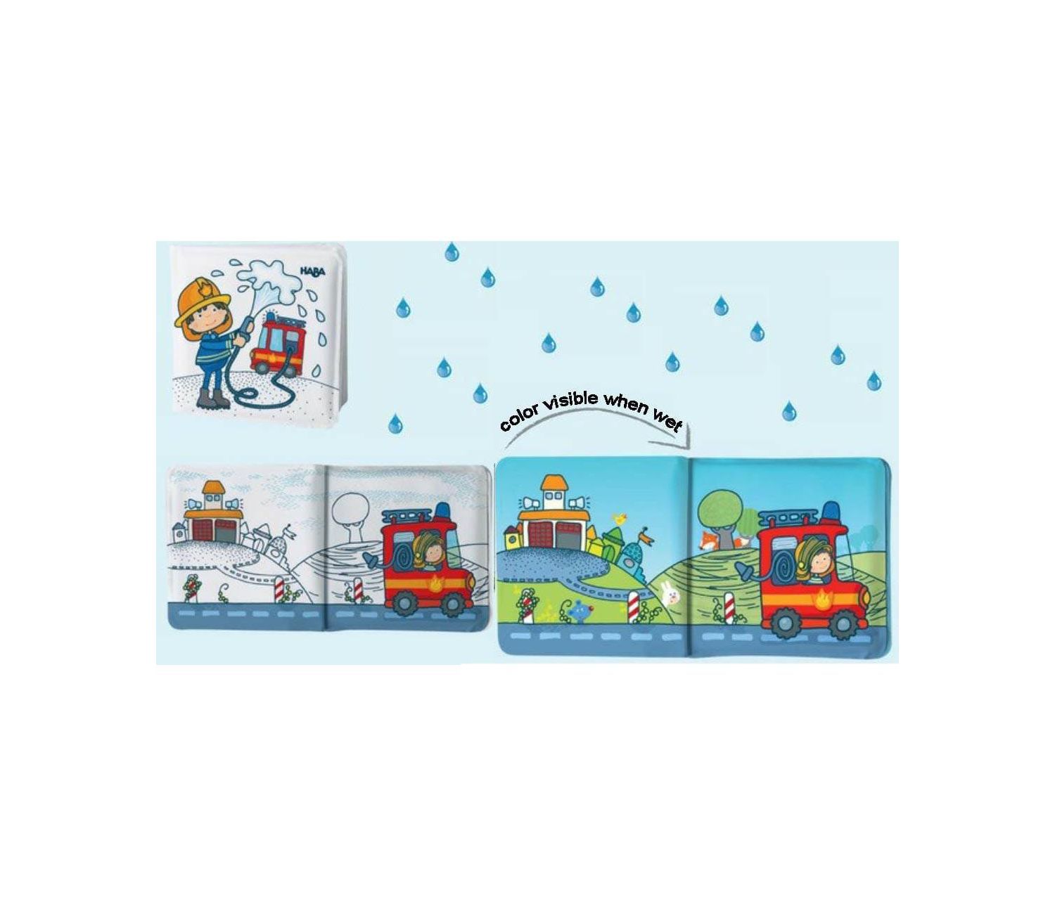Fire Brigade Color-Changing Firefighting Bath Book