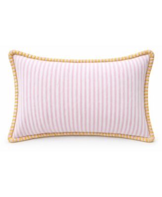 Polka Fun Tufted Dot Stripe Lumbar Decorative Pillow, 14" x 24"