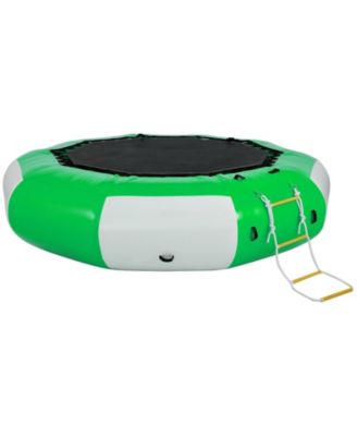 10 Ft Inflatable Water Trampoline with Ladder for Lake and Pool