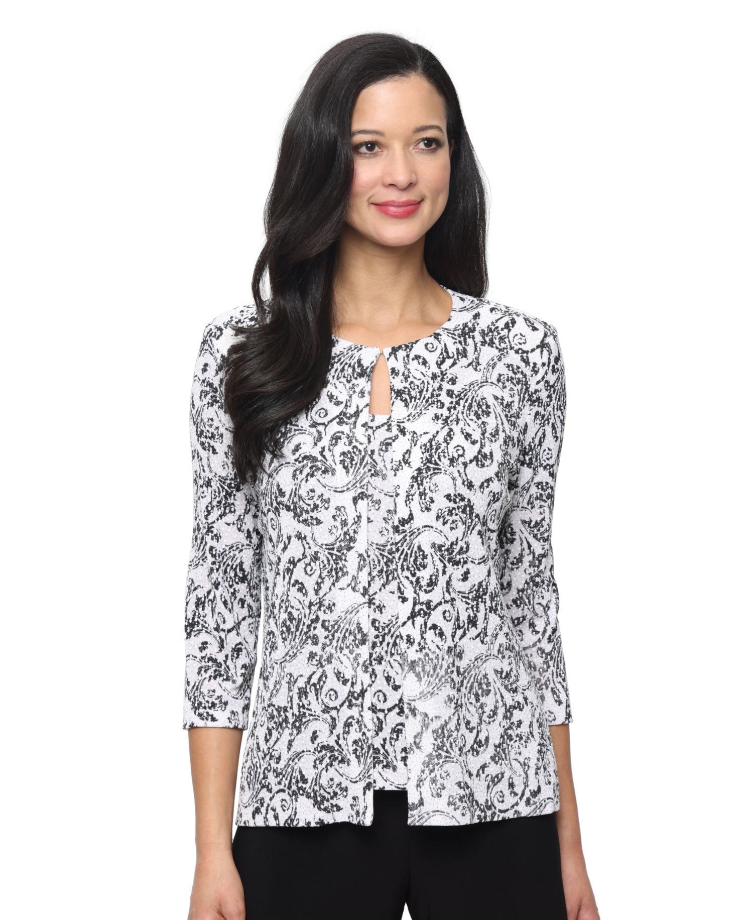 Women's Glitter Knit Cami Top & Jacket, 2-Piece Set