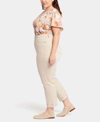 Plus Margot Girlfriend Jeans with Roll Cuffs