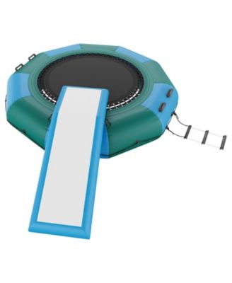 Inflatable Water Bouncer with Slide, Ladder and Air Pump