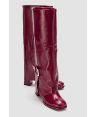 Women's Lojo Leather Block Heel Boot