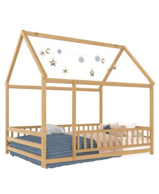  Wooden Floor Bed House Roof Frame Fence Guardrails