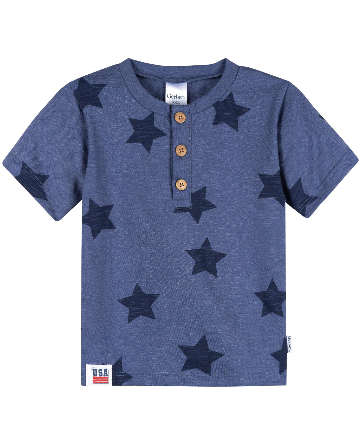 Baby Boys 3-Piece T-Shirts and Shorts, Stars and Stripes, 18 Months