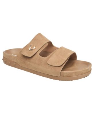 Men's Sean Double Strap Metal Logo Sandal