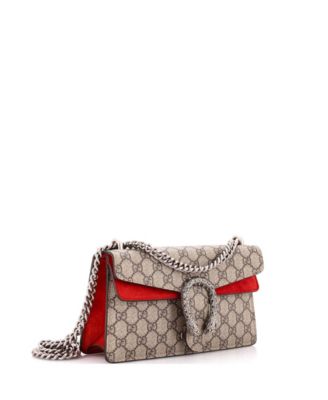 Small Dionysus Bag GG Coated Canvas with Crystal Embellished Metal