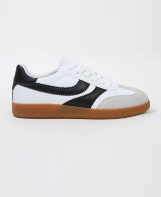 Women's Lilliann Mixed Panel Lace-Up Sneakers