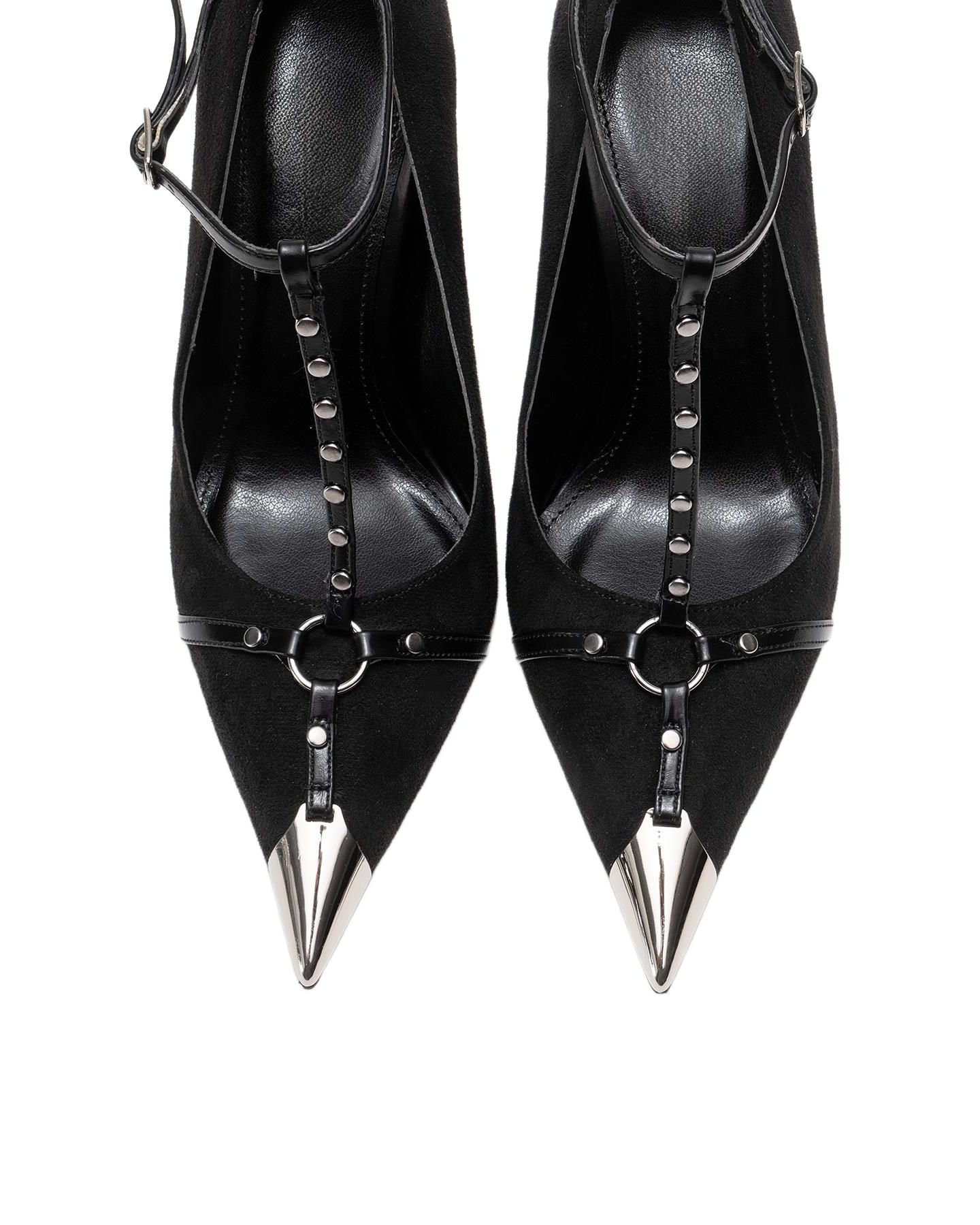 Женские туфли Prologue Shoes Juliana Pointed Toe, цвет: Чёрный замшевый — фото 3