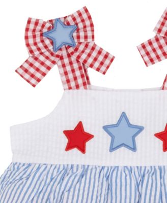 Baby Girls' Americana Stars Seersucker Top and Shorts, 2-Piece Set