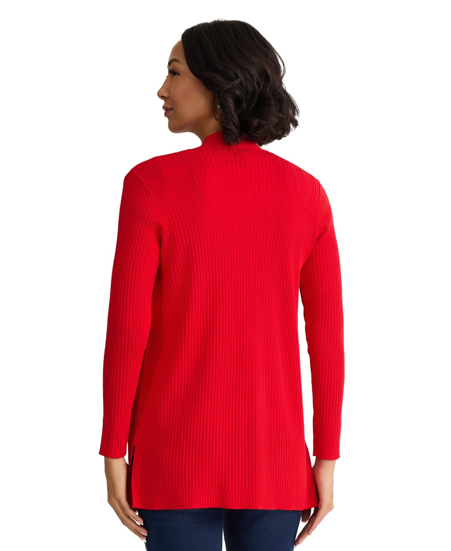 Women's Long-Sleeve Sutton Ribbed Cardigan