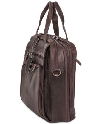 Kenneth Cole Reaction Columbian Leather Expandable Double Gusset