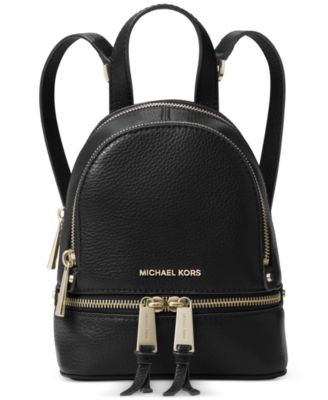 michael kors mini black backpack