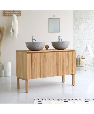 Jill teak vanity unit 120