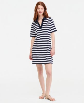 Women's Terry Relaxed Polo Dress