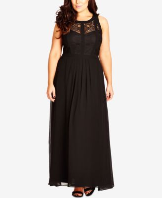 City Chic Plus Size Sleeveless Maxi Dress - Dresses - Plus Sizes - Macy's