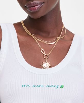 Women's Embroidered Double-Scoop Rib Tanks
