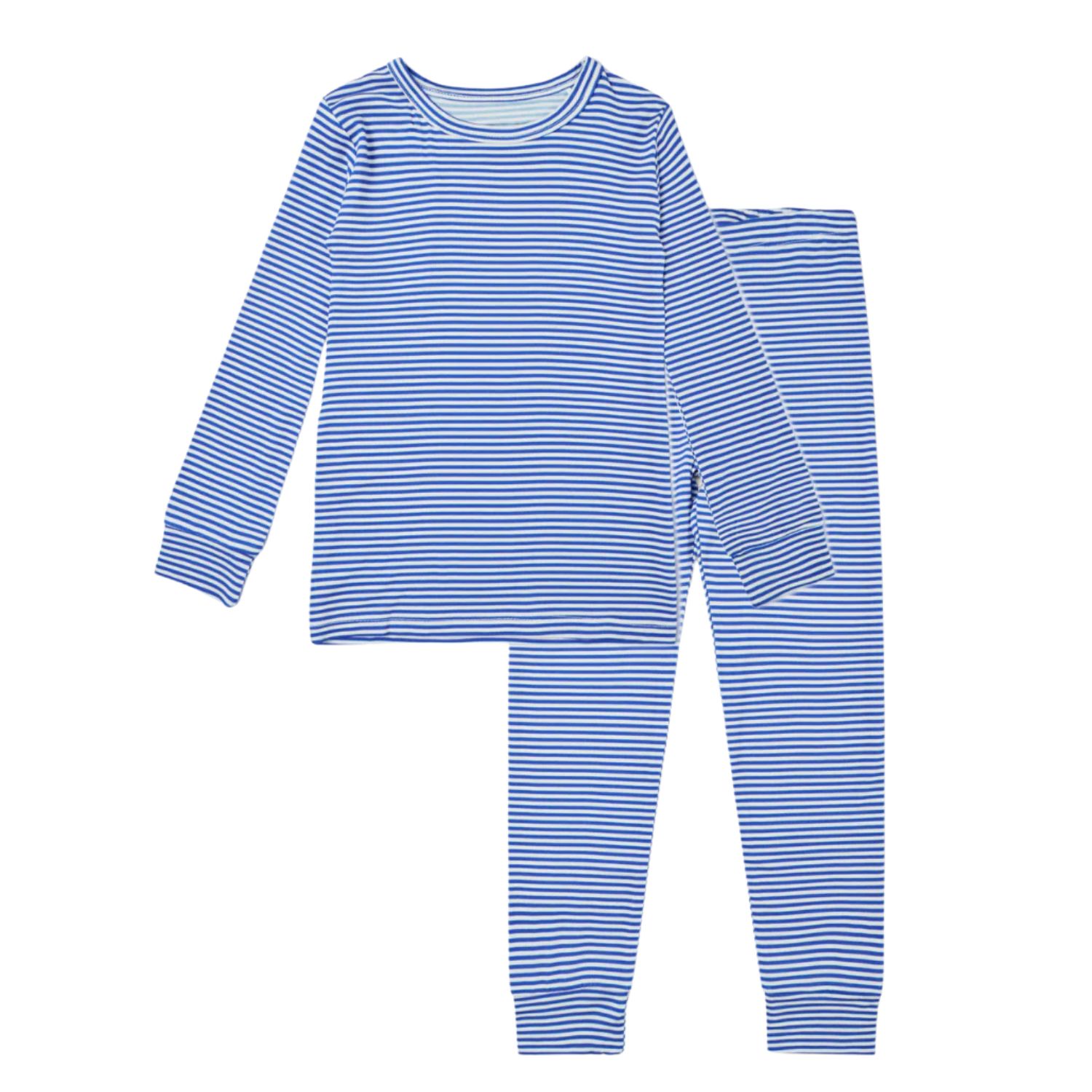 Baby Boys Cobalt Stripe Pajama Set