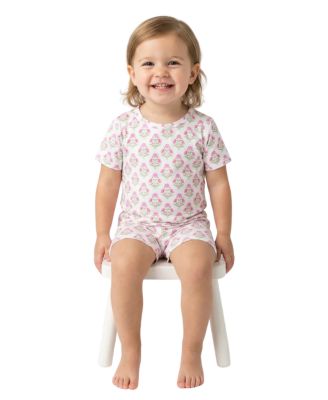 Baby Girls Pink Posy Pajama Set
