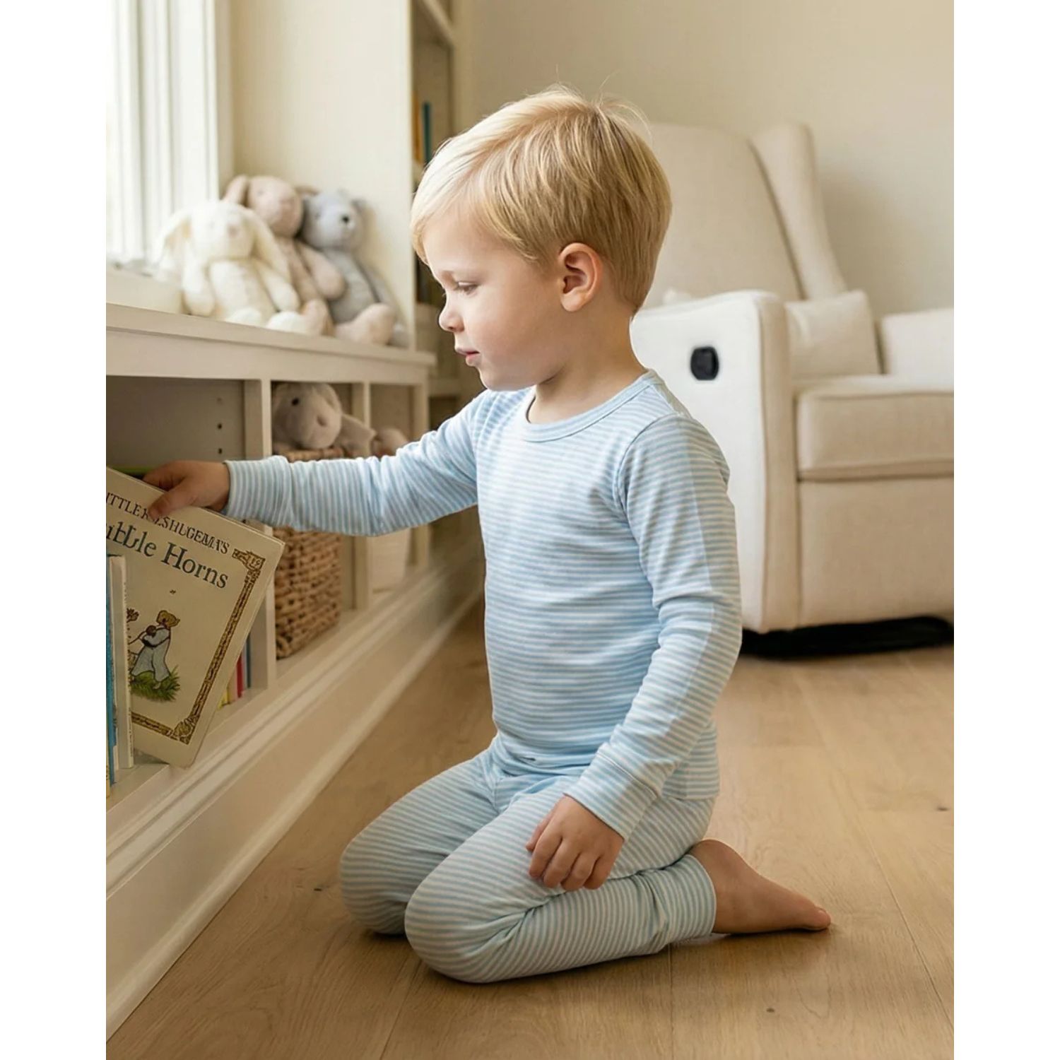Baby Boys Seaside Stripe Pajama Set