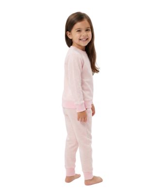 Baby Girls Peony Stripe Lounger Bamboo Sweatsuit
