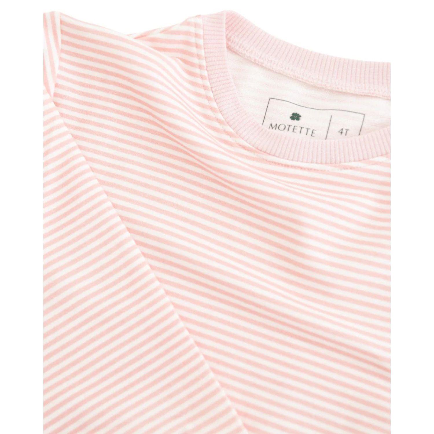 Baby Girls Peony Stripe Lounger Bamboo Sweatsuit