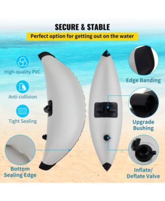 Kayak Outrigger Stabilizers Kit with Inflatable PVC Floats