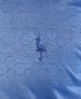 Men's Honeycomb Jacquard Textured Performance Polo