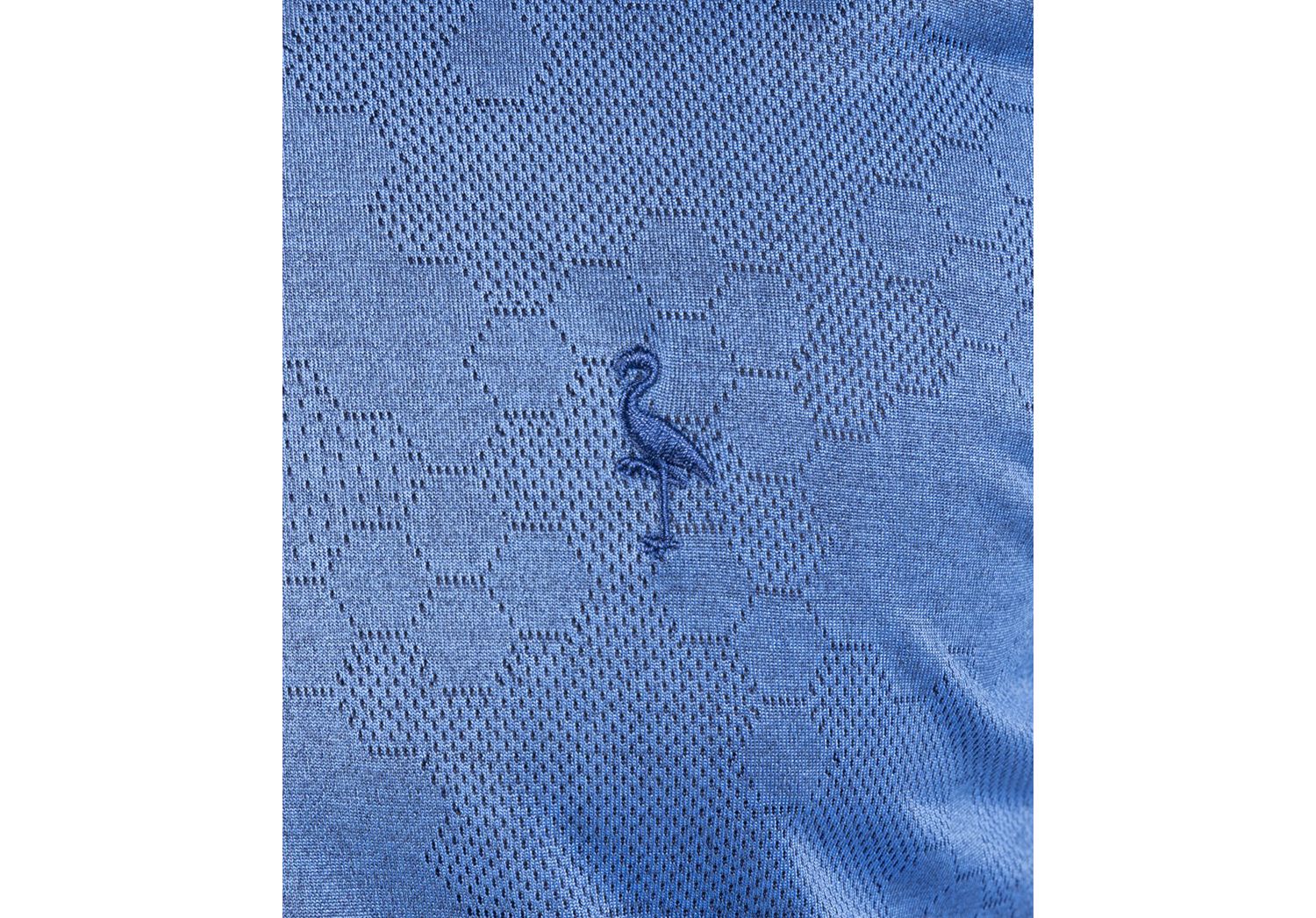 Men's Honeycomb Jacquard Textured Performance Polo