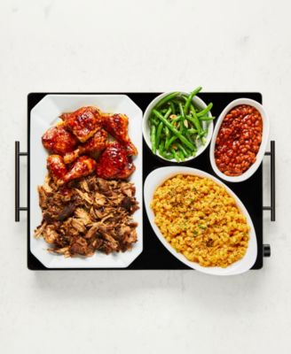 Family-Sized Glass Top Warming Tray